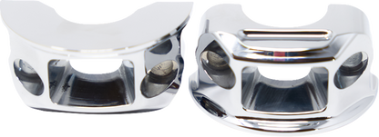 Kodlin Chrome Brake Clutch Lever Perch Clamps for 2018-2024 Harley Softail M8