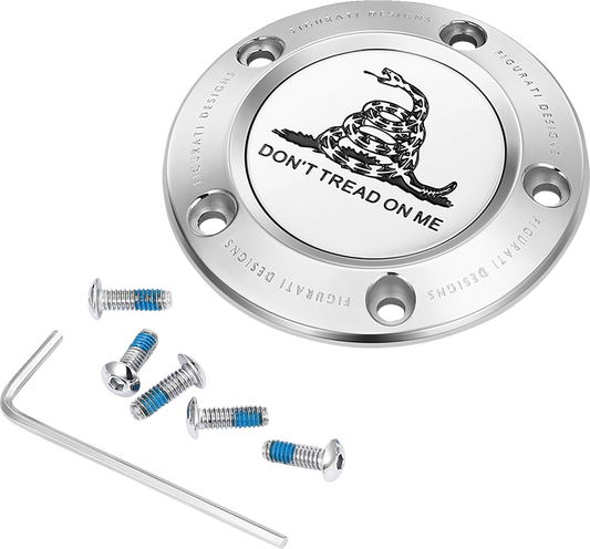 Figurati Designs Don't Tread on Me Timing Cover for 1999-2017 Harley Davidson