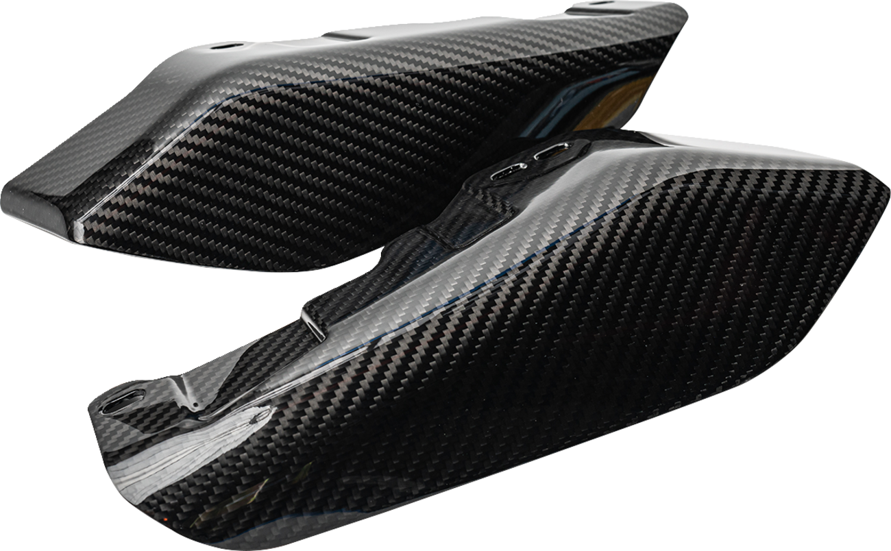 Slyfox Carbon Fiber Air Wind Deflectors 2009-23 Harley Touring Road Street Glide