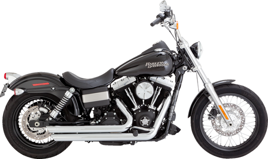 Vance & Hines Big Shot Staggered Chrome Exhaust System for 2006-2009 Harley Dyna