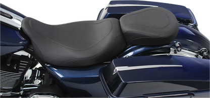 Mustang Wide Tripper Smooth Low Solo Seat fits 2008-2024 Harley Touring 76692