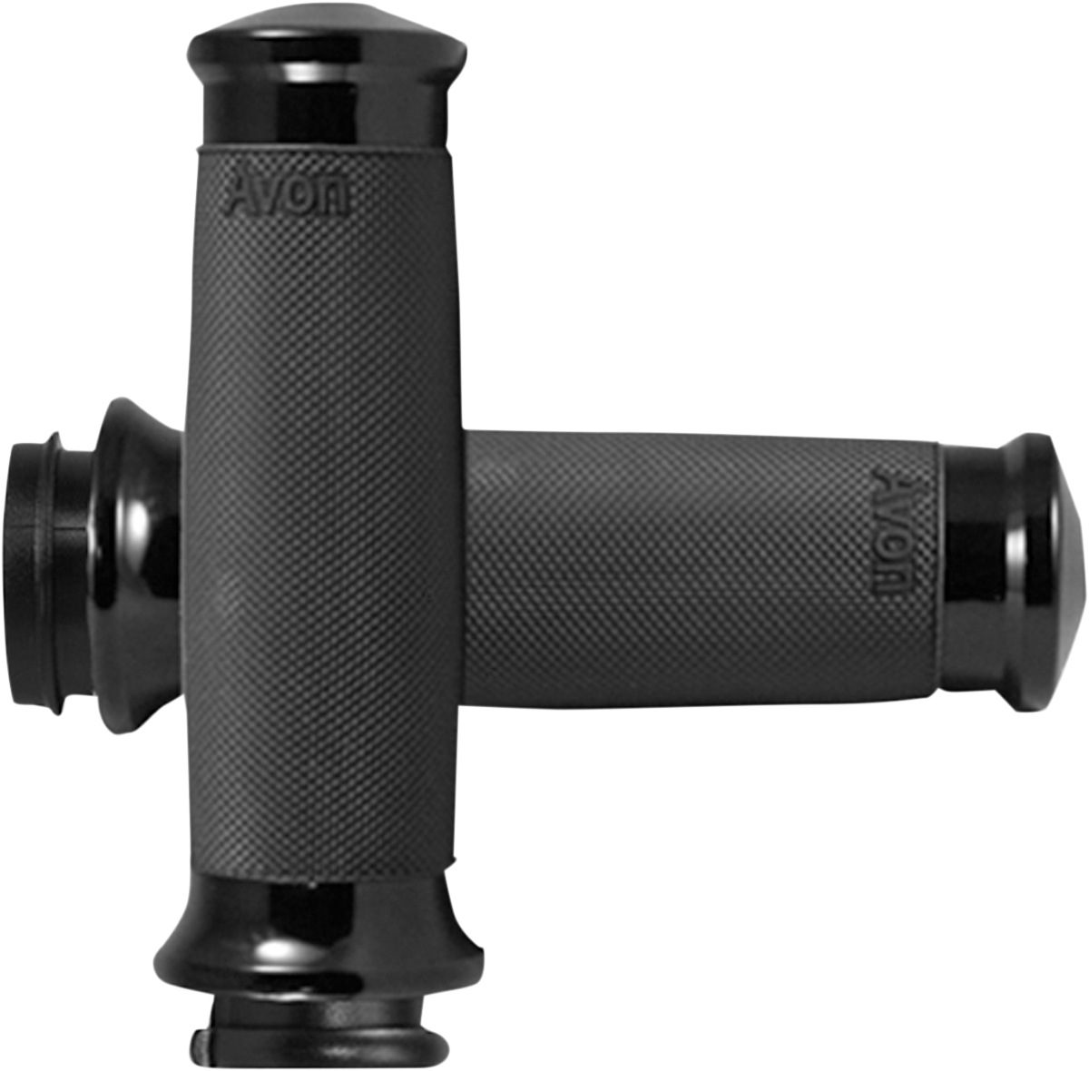 Avon Black Contour TBW Hand Grips for 2008-2025 Harley Touring Softail FLHX FLFB