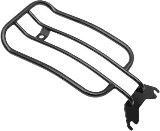Motherwell 7" Black Solo Luggage Rack for 05-17 Harley Softail FLSTN FLSTF