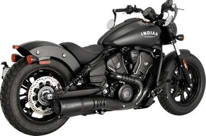 Vance & Hines Hi-Output Black Slip On Muffler for 2025 Indian Scout Bobber 48627