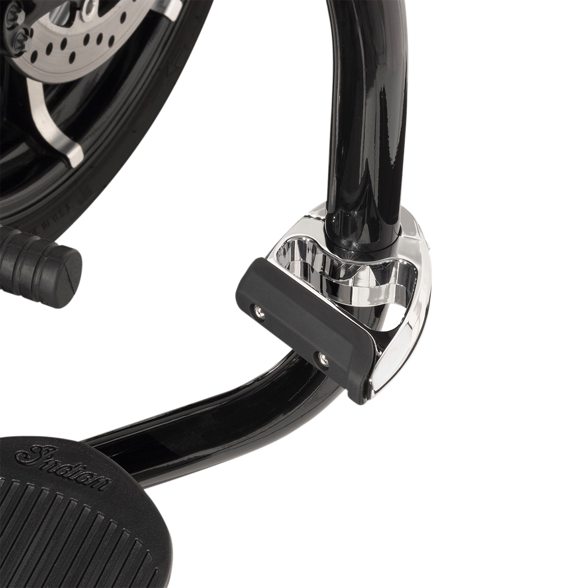 Ciro Chrome 1-1/4" Universal Motorcycle Front Engine Guard Highway Bar Toe Rest