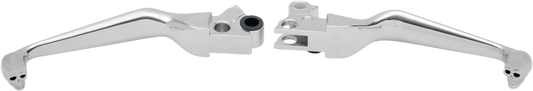 Drag Specialties Skull Handlebar Lever Set 1996-2017 Harley Dyna Softail Models