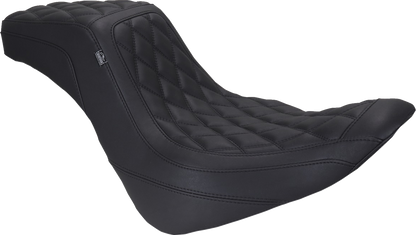 Mustang Squareback Diamond Stitch Seat fits 2018-2026 Harley Softail Low Rider