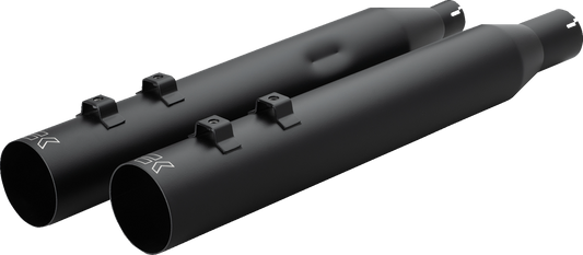 Khrome Werks 4" HP Plus Black Ripper Slip On Mufflers for 2017-25 Harley Touring