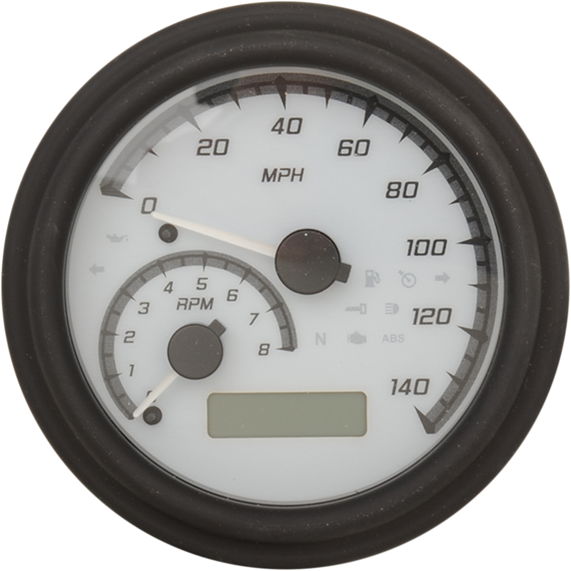 Dakota Digital Black White MVX Tank Mounted Speedometer 2011-2019 Harley Softail