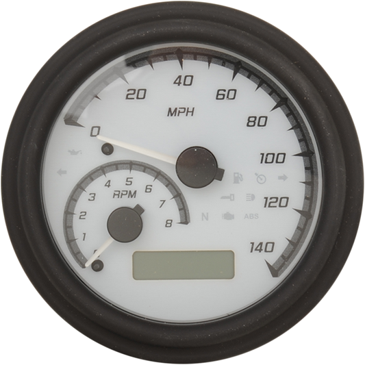 Dakota Digital Black White MVX Tank Mounted Speedometer 2011-2019 Harley Softail