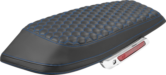 Saddlemen Blue Carbon Honeycomb Saddlebag Lid Covers for 2023-26 Harley Touring