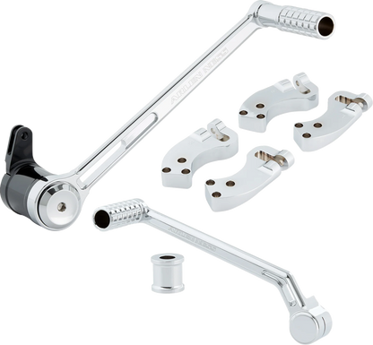 Arlen Ness Chrome SpeedLiner +3" Foot Control Kit for 1999-2023 Harley Touring