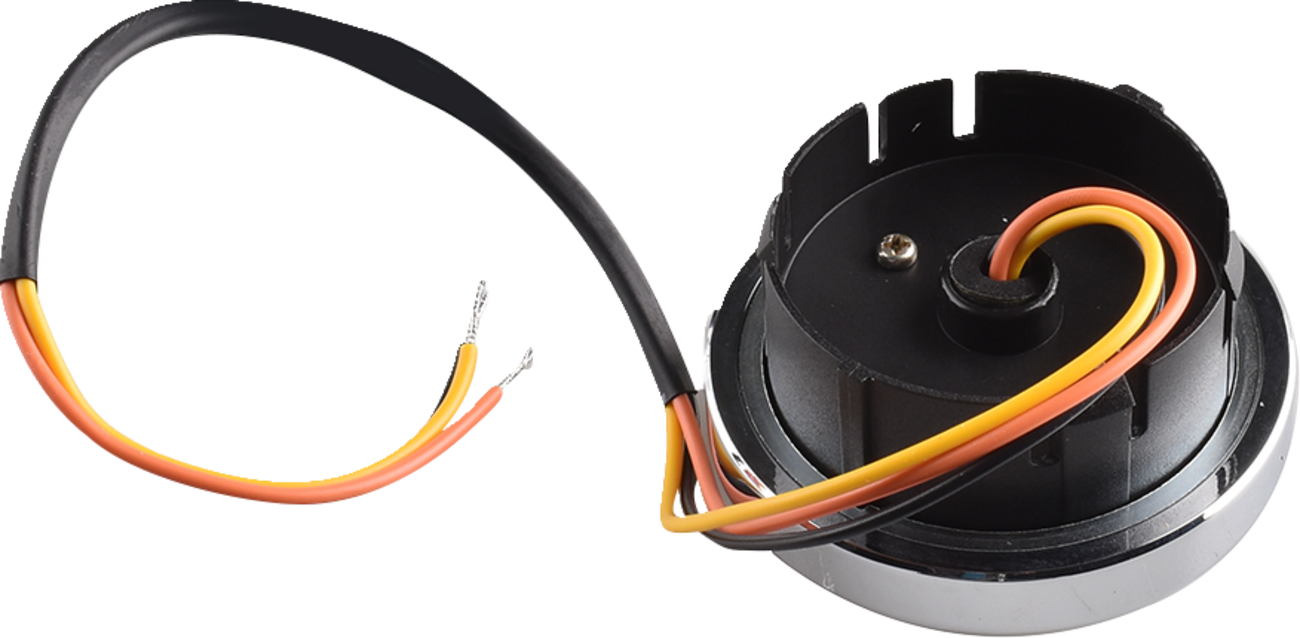 Drag Specialties Chrome LED Fuel Gas Gauge for 2001-2008 Harley Softail Dyna