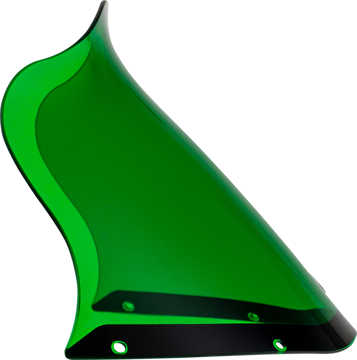 Klock Werks Kolor Flare 12.5" Green Windshield fits Saddlemen S-RT Mini Fairing