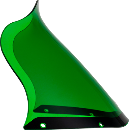 Klock Werks Kolor Flare 12.5" Green Windshield fits Saddlemen S-RT Mini Fairing