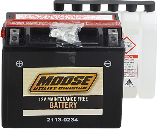 Moose YTZ12-BS Maintenance Free Battery for 85-17 Honda Can-Am Polaris Kymco