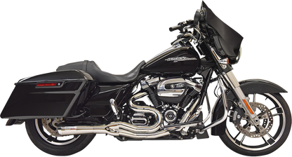 Bassani Road Rage 2-1 Chrome Mid Length Exhaust 2017-24 Harley Touring FLHR FLHX