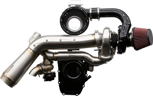 Trask Tornado Stage 2 Stainless Black Turbo Kit for 18-24 Harley Touring Softail