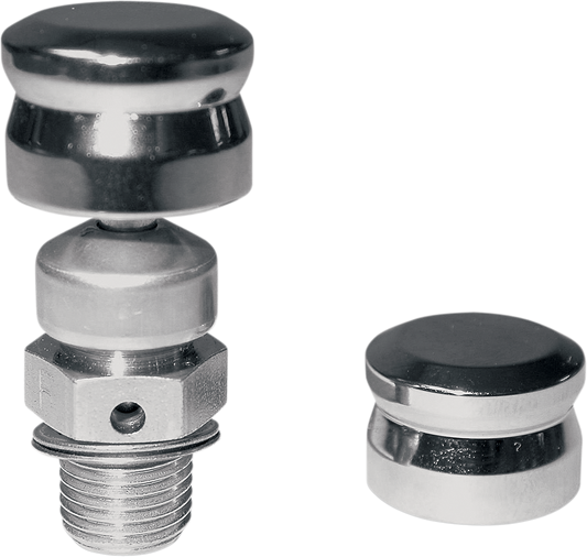 Drag Specialties Chrome Engine Compression Release Caps for Harley Davidson