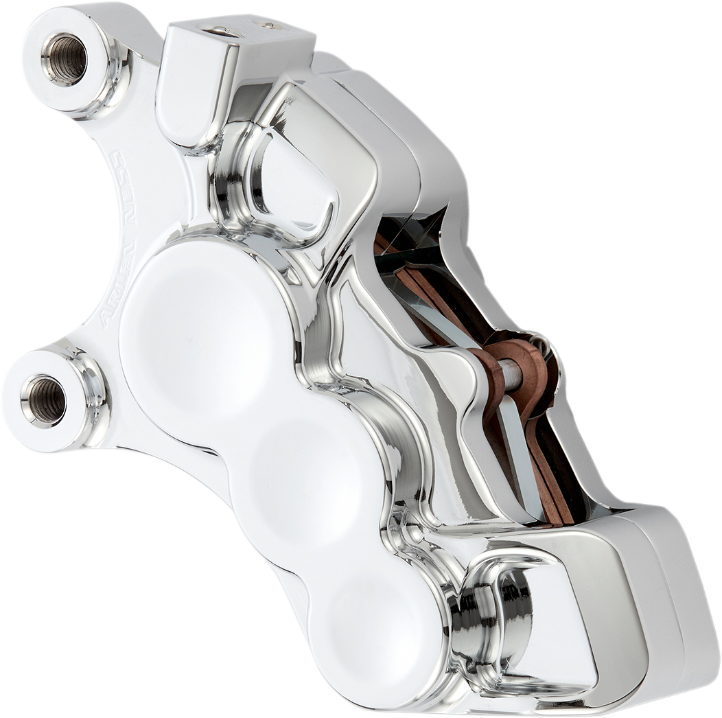 Arlen Ness Chrome 6-Piston Front Left Brake Caliper fits 2006-2025 Harley 11.8"