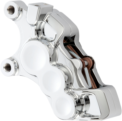 Arlen Ness Chrome 6-Piston Front Left Brake Caliper fits 2006-2025 Harley 11.8"