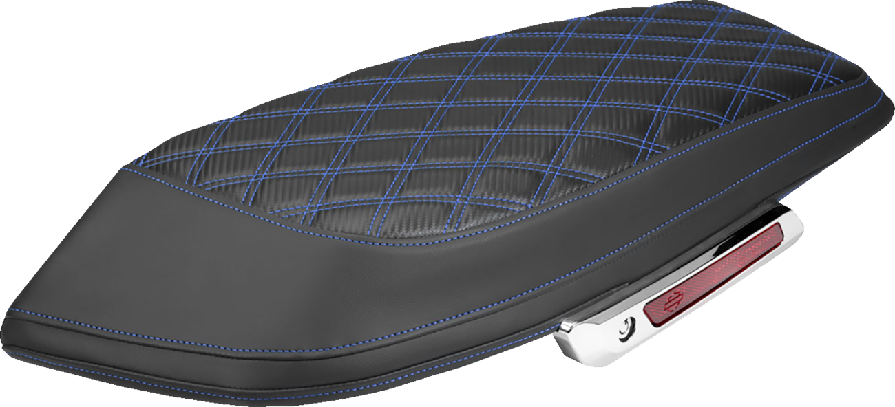 Saddlemen Carbon Blue Lattice Saddlebag Lid Covers for 2023-2026 Harley Touring