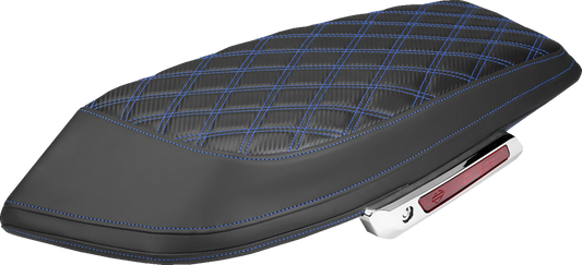 Saddlemen Carbon Blue Lattice Saddlebag Lid Covers for 2023-2026 Harley Touring