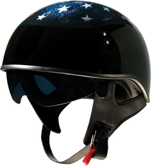 Z1R Vagrant USA Skull Unisex Adult Motorcycle Riding Street Half Helmet