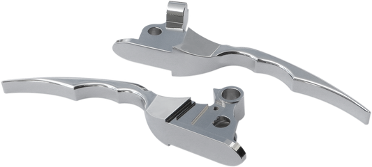 Pro One Chrome Hydraulic Handlebar Blade Lever Set for 17-19 Harley Touring FLHX