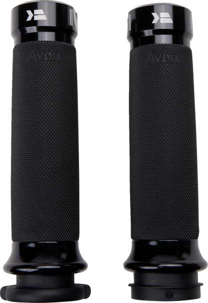 Khrome Werks TBW Black Custom Contour Klassic Hand Grips for 2008-2024 Harley