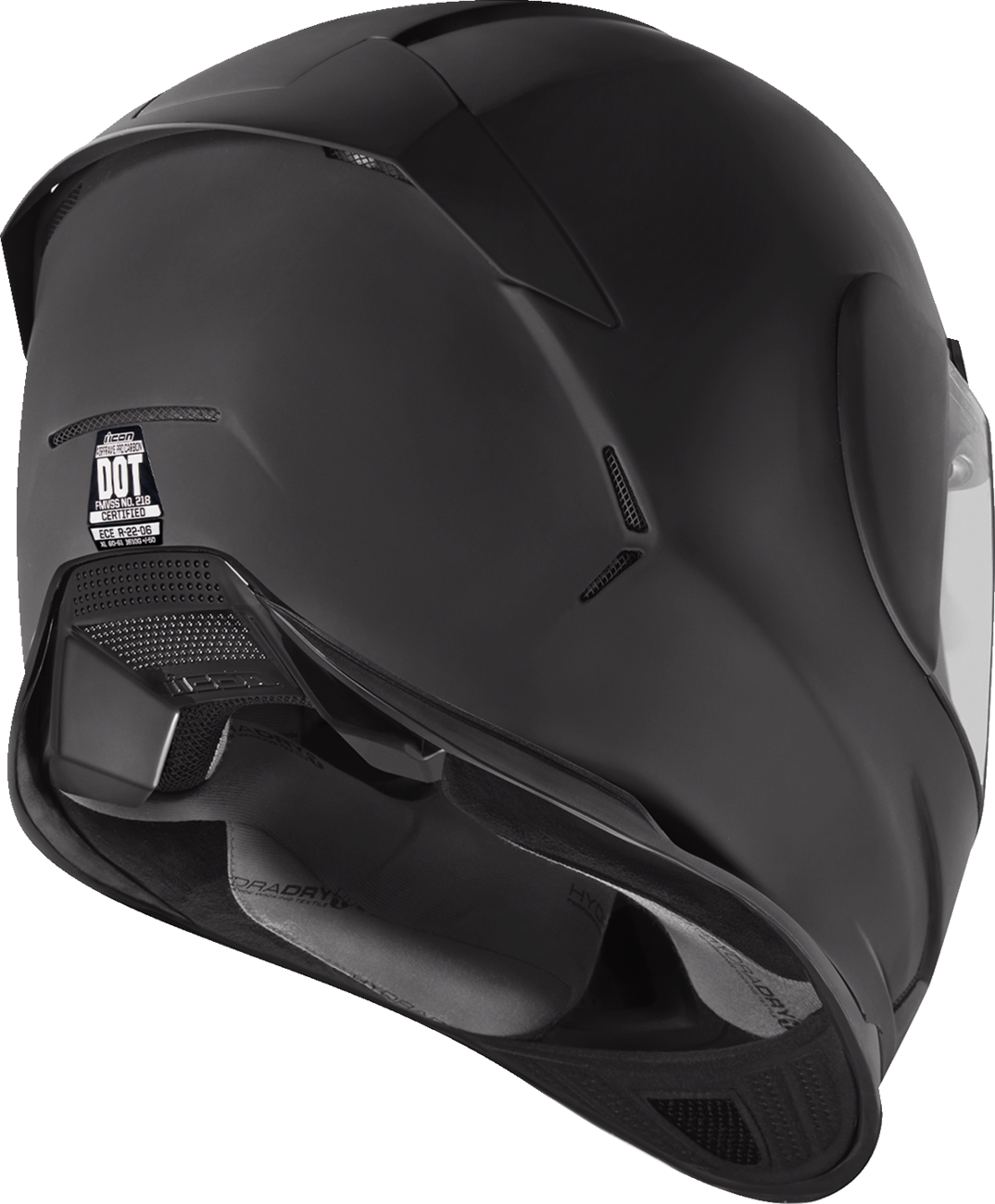 Icon Airframe Pro Solid Matte Black Full Face Adult Street Motorcycle Helmet