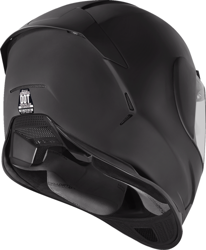 Icon Airframe Pro Solid Matte Black Full Face Adult Street Motorcycle Helmet