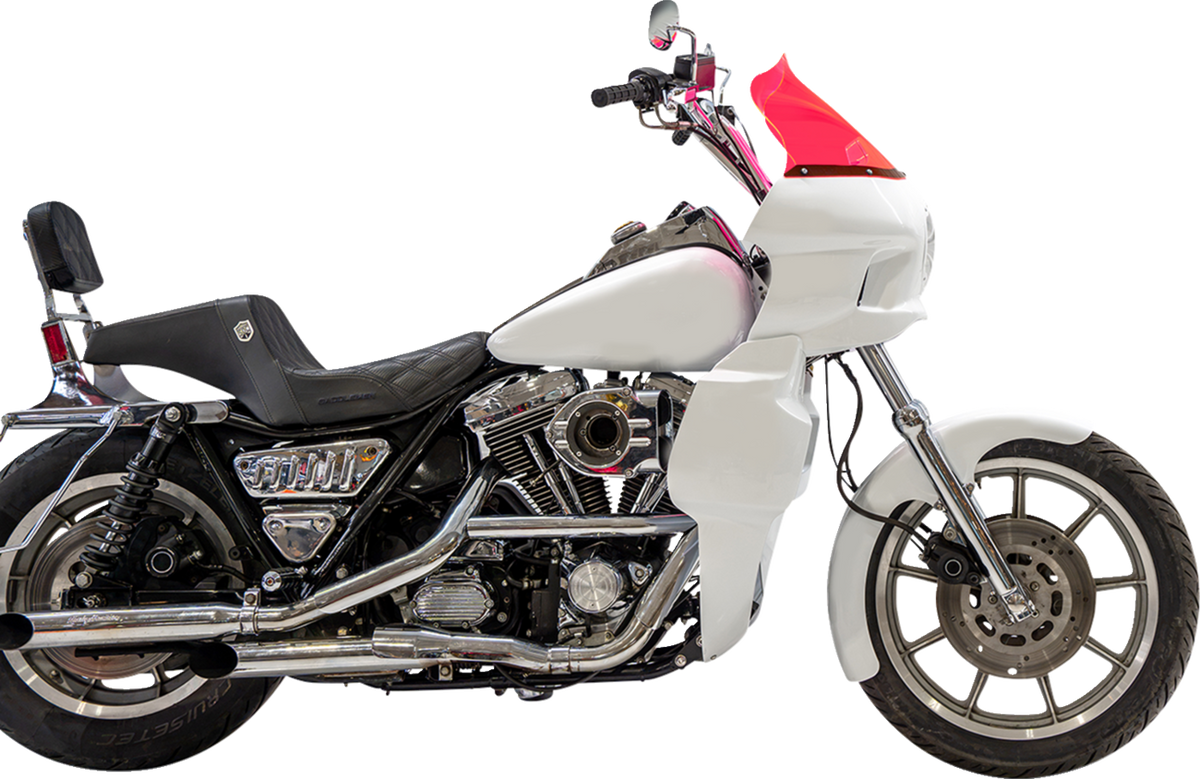 Klock Werks Flare 12.5" Pink Ice Windshield fits Saddlemen S-RT Mini Fairing