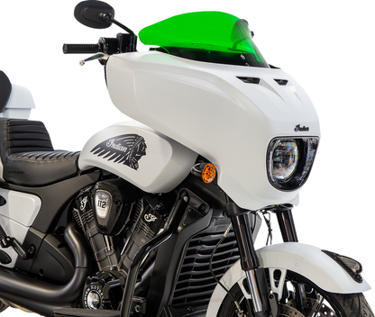 Klock Werks 9" Green Flare Windshield fits 2025-2026 Indian Powerplus Models