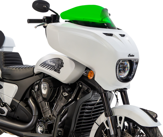 Klock Werks 9" Green Flare Windshield fits 2025-2026 Indian Powerplus Models