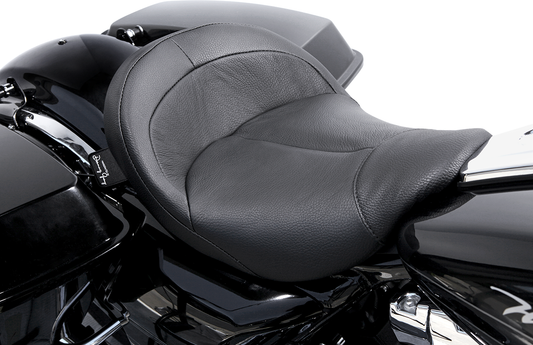Danny Gray BigIST Leather Vinyl Solo Seat fits 2008-24 Harley Touring FLHX FLHR