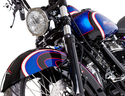 Russ Wernimont Flat Back Front Fender for 21" Wheel 2014-2021 Harley Touring