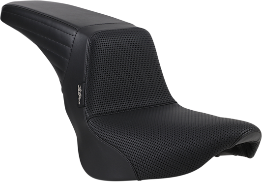 Le Pera Kickflip Basketweave 2-Up Seat for 2018-2025 Harley Softail FXLR FLSB
