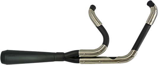 Trask Assault Black 2-1 Megaphone Exhaust 00-17 Harley Softail FLSTF FLST FXST