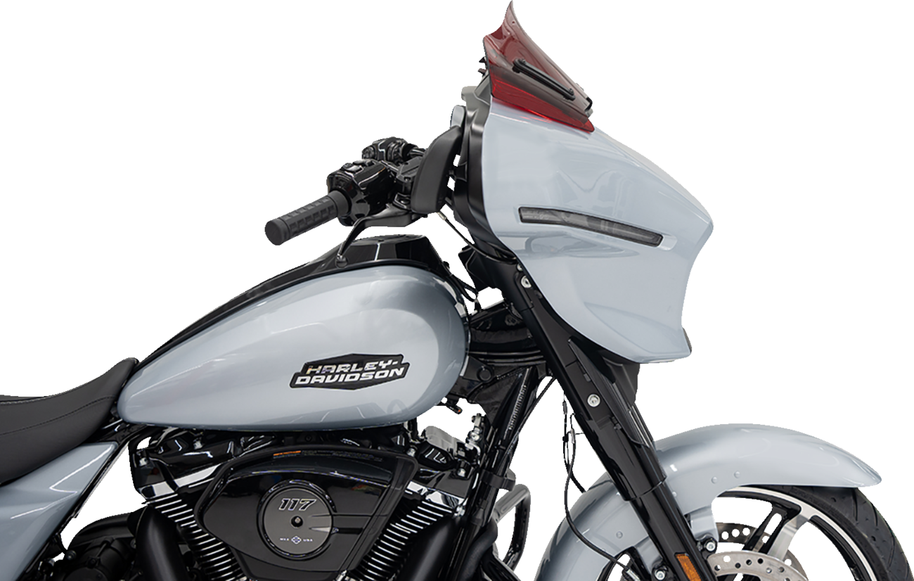 Klock Werks Kolor Flare 8" Red Windshield for 2023-2025 Harley Street Glide FLHX