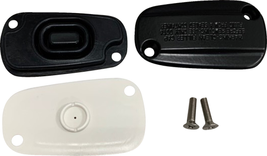 Drag Specialties Black Rear Brake Master Cylinder Cover for 18-25 Harley Softail