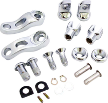 Drag Specialties Chrome Adjustable Passenger Foot Peg Mounts for Harley Davidson