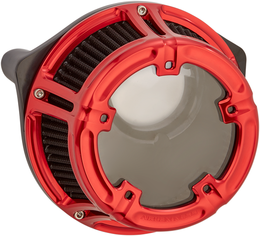 Arlen Ness Red Method Air Cleaner Filter Kit For 2009-17 Harley Twin Cam Models