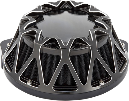 Arlen Ness Crossfire Black Air Cleaner Filter Kit for 2017-2024 Harley M8