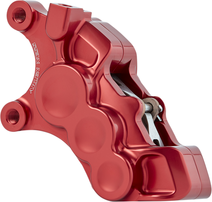 Arlen Ness Red 6-Piston Front Left Brake Caliper fits 2006-2025 Harley 11.8"