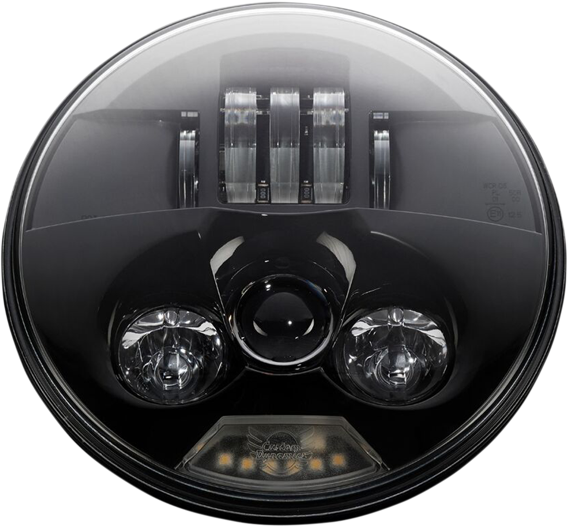 Custom Dynamics Black 7" Probeam H4 LED Dual Front Headlight 1981-2024 Harley
