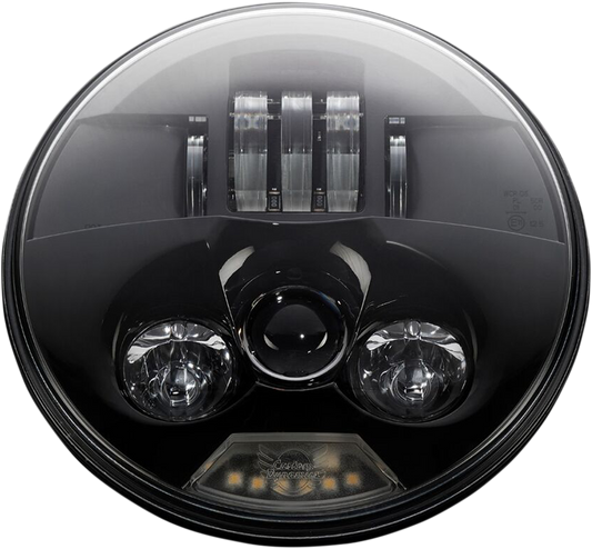 Custom Dynamics Black 7" Probeam H4 LED Dual Front Headlight 1981-2024 Harley