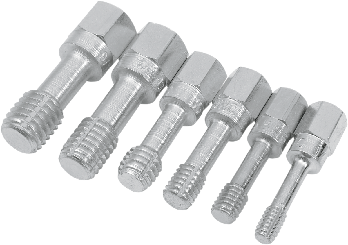 Jims Motorcycle Steel Silver Coarse Thread Chaser Tappet Set For Harley Davidson