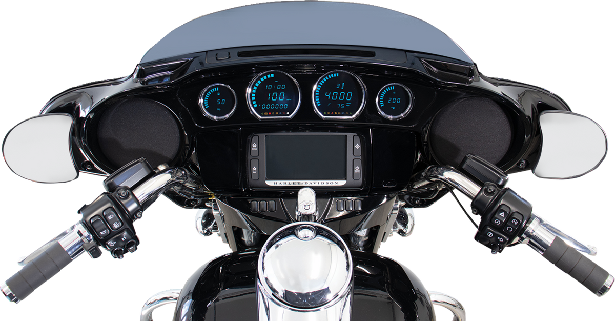 Koso HD-03L Blue LCD Multi-Function Digital Gauge Kit for 2014-24 Harley Touring