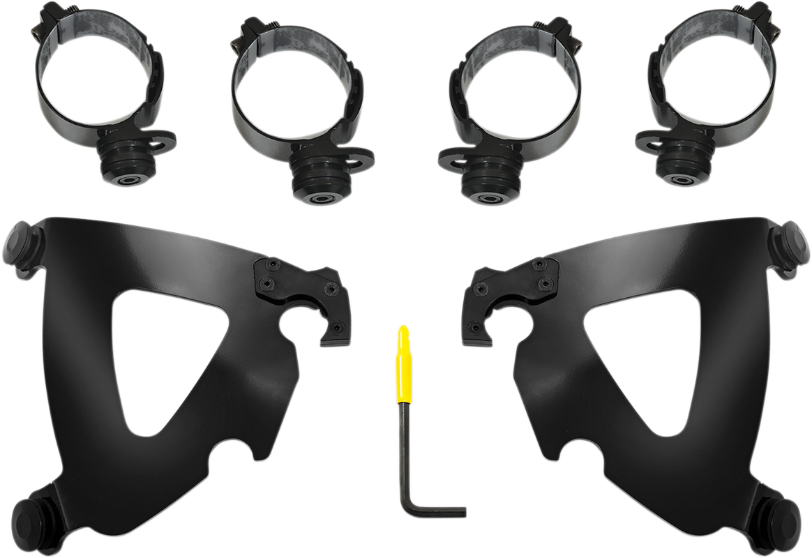 Memphis Shades Road Warrior Fairing & Black Mount Kit 2018-2021 Harley FLSB